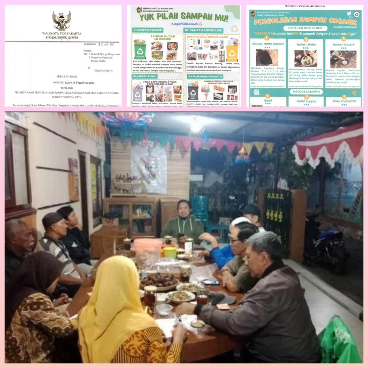 Sosialisasi SE Walikota Yogyakarta Tentang Pelaksanaan Pengelolaan Sampah di Kota Yogyakarta kepada LPMK, BKM dan RW se Kelurahan Cokrodiningratan