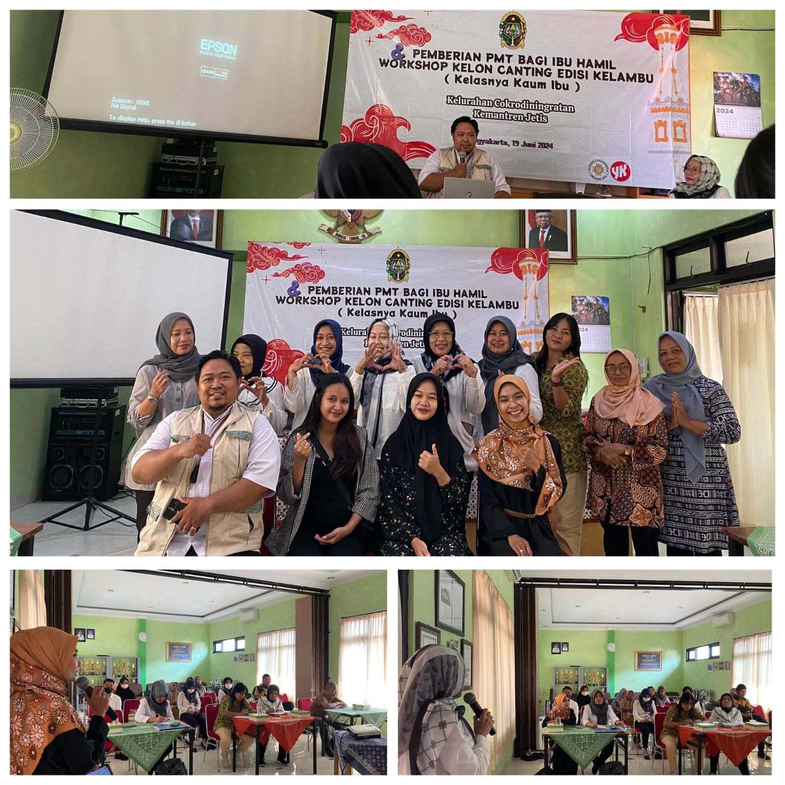 Tindaklanjuti SE Pj Walikota Yogyakarta, Cokrodiningratan Launching PMT Ibu Hamil & Workshop KELON CANTING Edisi KELAMBU