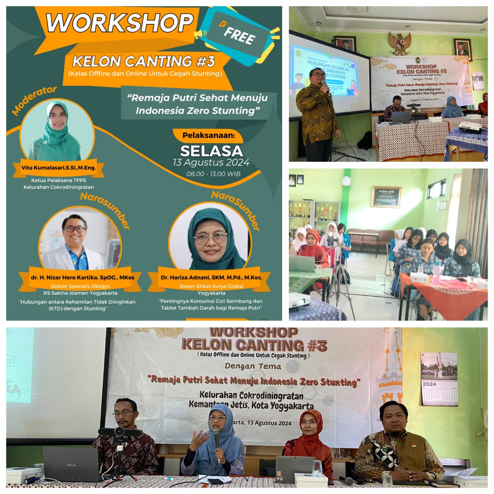 COKRO JUARA! Workshop KELON CANTING #3 Sukses Berjalan Lancar, Remaja Putri Tahu Manfaat TTD