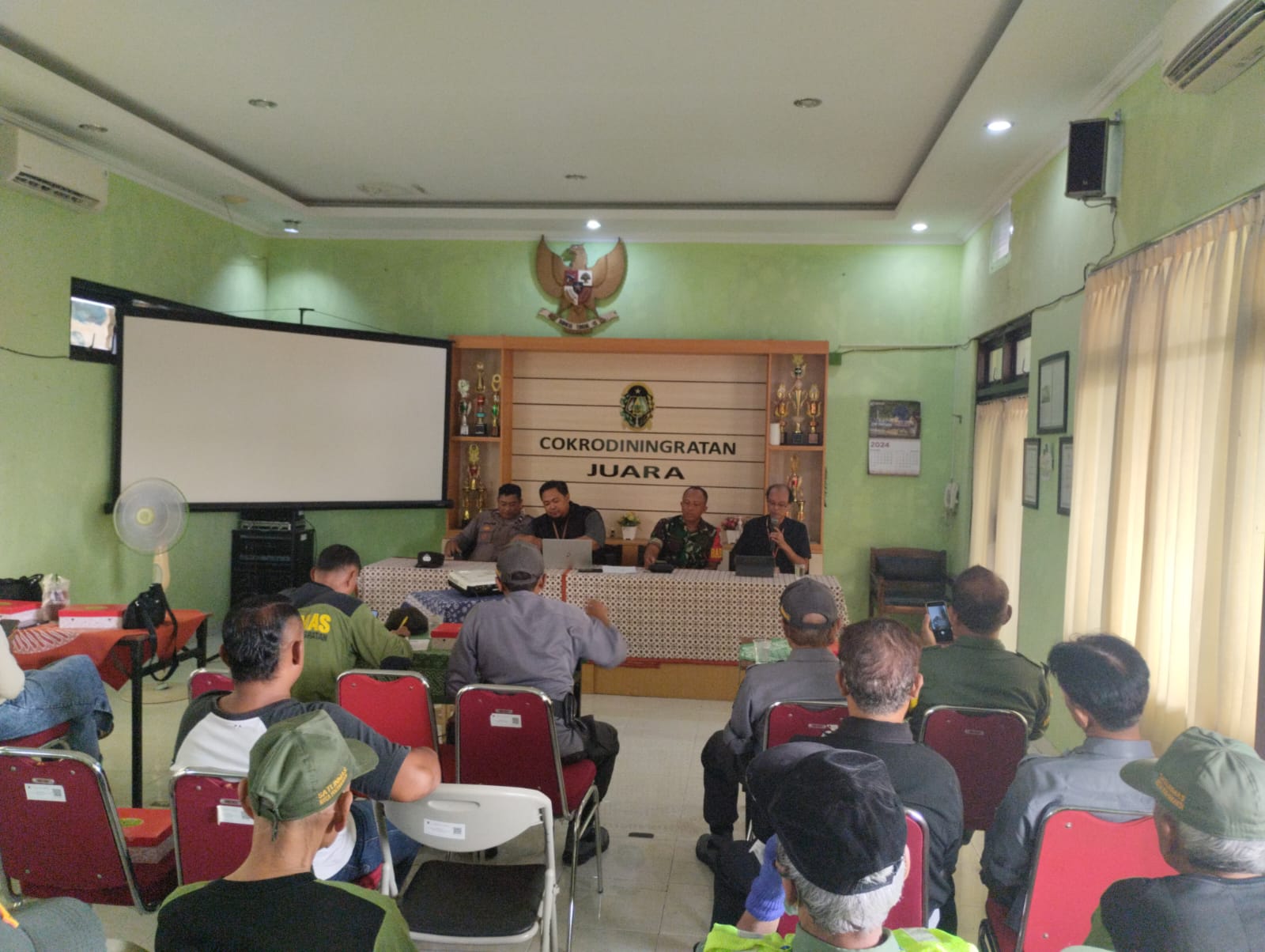 Rakor Linmas dengan Tema Persiapan Pelaksanaan Pemilihan Walikota dan Wakil Walikota 2024